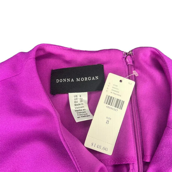 NWT Anthropologie Donna Morgan Women's 8 Pink Bell Sleeve‎ Sheath Dress - Picture 5 of 7